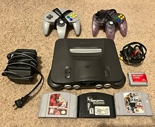 Nintendo black console - nintendo, 64